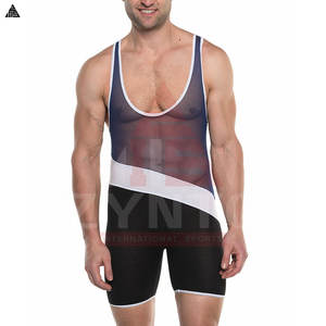 Uniformes de Halterofilia Profesionales de Spandex de Alta Calidad, Singletes de Lucha Libre para Hombre, Uniforme de Lucha Libre Económico - Product Image 6