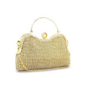 P24298คลัทช์เจ้าสาวของผู้หญิงสีทอง - Product Image 2