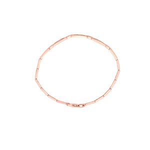Rose Gold Lab Grown Diamond Minimal Station Link Bracelet - Product Image 3