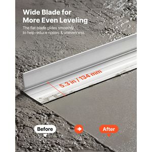 Lama per livellamento in lega di alluminio per calcestruzzo, lunga 3 metri, larga 13,5 cm, strumento di livellamento a bordo dritto - Product Image 3