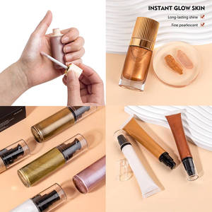 Enlumineur liquide scintillant minéral pour le corps et le visage, illuminateur waterproof longue tenue, maquillage pailleté haute pigmentation - Product Image 3