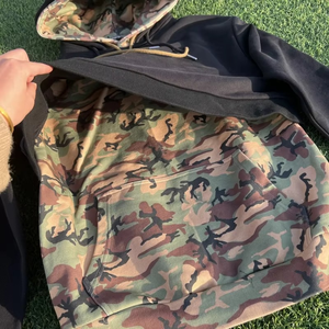 Fabricante de Conjuntos Deportivos de Alta Calidad, Sudadera con Capucha y Pantalones Deportivos con Estampado Digital de Camuflaje y Diseño Personalizado - Product Image 2