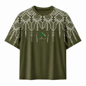 Custom <b>Geometric</b> Tribal Print T-<b>Shirt</b> Men Shoulder Graphic Tee Streetwear Fashion Summer Top - Product Image 4