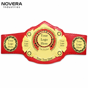Ceinture de champion en cuir de qualité professionnelle, conçue pour la boxe, les arts martiaux et les événements sportifs NOVERA INDUSTRIES - Product Image 1