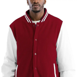 Factory Price Men's <b>Winter</b> High Quality Wool Stand Collar Hooded Windproof Heated Quick Dry Breathable Varsity <b>Jacket</b> Front Logo - Product Image 1