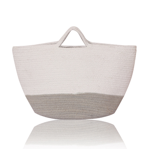 Bolsa de Mano de Algodón Orgánico de Doble Color, Tendencia 2026, Calidad Premium, Ecológica, Estilo Bohemio, Reutilizable, para Playa, Viajes y Compras - Product Image 1