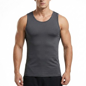 <b>Men's</b> Tight Fitting Sleeveless Shirt Breathable Quick Dry <b>Compression</b> Gym <b>Vest</b> Breathable <b>Compression</b> Tank Top - Product Image 2