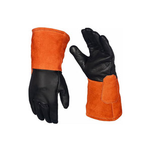 Gants de soudage en cuir de qualité supérieure avec doublure orange pour la soudure à l'arc, protection résistante à la chaleur - Product Image 4