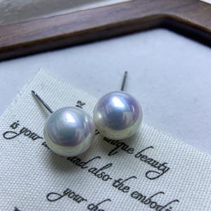 Perlas de Agua Dulce Naturales de Zhuji de Alta Calidad, 10-13 mm, Redondas, Tipo Edison, con Fuerte Brillo, Pendientes Delicados y Transparentes - Product Image 2