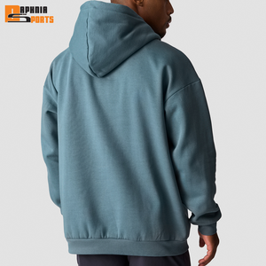 Sudadera con Capucha Casual para Hombre, Corte Regular, 100% Algodón, de Alta Calidad, Ecológica, Tejido Grueso para Invierno, Hombros Caídos - Product Image 4