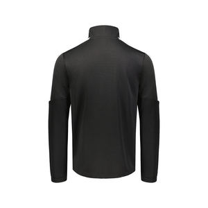 Chaqueta Bomber Negra de Manga Larga con Cierre para Mujer, Cuello Alto, Color en Contraste, Transpirable, Largo Regular, para Otoño - Product Image 2