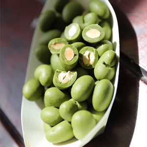 Mejor Precio al por Mayor, Proveedor de Exportación, Dragees de Chocolate, Dulces HALAL OEM/ODM, Nueces de Almendra y Anacardo Cubiertas de Chocolate Matcha, 150G - Product Image 4