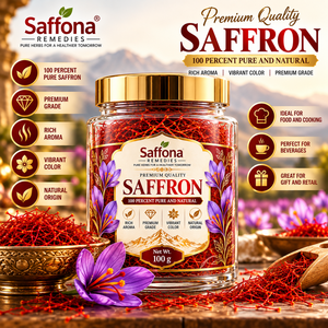 Hilos de Azafrán Premium Saffona 100g, Especia Natural Kesar, Azafrán Aromático en Hebras para Cocinar, Bebidas, Postres y Uso en Alimentos - Product Image 3