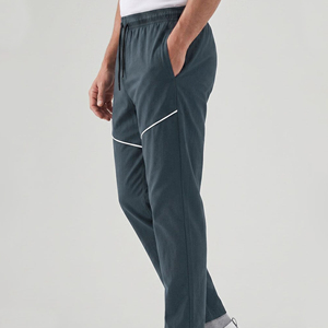 Pantalon de survêtement vert foncé pour homme, taille élastique, cordon de serrage, poches latérales, décontracté, sur mesure, respirant, pour l'été - Product Image 2