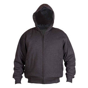 Chaqueta de invierno para hombre, con capucha, de forro polar, con cremallera, para motociclismo, con forro protector teñido liso y armaduras extraíbles, cálida para conducir. - Product Image 4