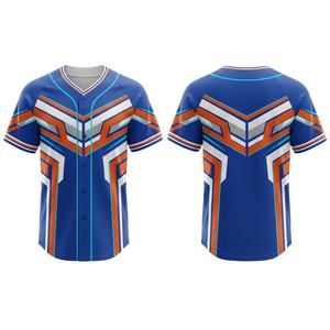 Maillots de baseball personnalisés de haute qualité, 100 % polyester, séchage rapide, respirant, vêtements d'équipe personnalisés pour les tournois et les ligues - Product Image 1