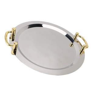 Bandeja de regalo para inauguración de casa, bandeja de regalo para festivales, bandeja de regalo de lujo, bandeja de regalo, plato decorativo premium, metal artesanal - Product Image 2