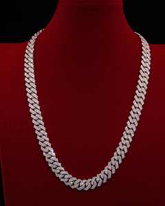 Cadena de eslabones cubanos de 8 mm, estilo Hip Hop, con incrustaciones de moissanita, chapada en rodio sobre plata 925, joyería fina para boda, pasa el probador de moissanita, para almacén - Product Image 5