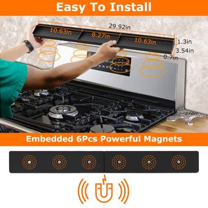 Organizzatore Magnetico Antiscivolo in Silicone per Piano Cottura, Ripiano da Forno con Portaspezie e Scolapiatti per Cucina - Product Image 4