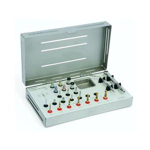 ชุดเครื่องมือเจาะผ่าตัดแบบแมนนวลสำหรับการปลูกถ่ายฟัน พร้อมประแจแรงบิดและหัวไขควงหกเหลี่ยม เคลือบเงิน ทำจากสแตนเลสสตีล ได้รับการรับรองมาตรฐาน CE - Product Image 1