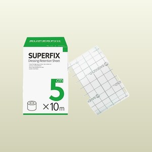 Bande adhésive médicale Superfix 5cm x 10m, non tissée, pour fixation, pansement, rouleau de pansement, pansements médicaux pour plaies - Product Image 2