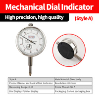 Indicateur de cadran mécanique 0-10 mm 0,01 mm avec base magnétique et support de bras réglable pour l'inspection de machines-outils (tour)