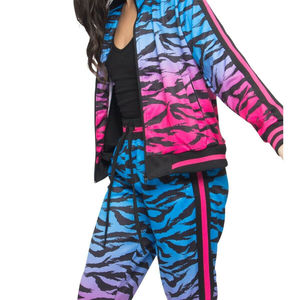 Conjunto Deportivo de 2 Piezas para Mujer, Sudadera con Capucha y Pantalones Ajustados, de Felpa, Poliéster/Algodón, para Gimnasio, Viajes, Correr, Moda Casual - Product Image 5