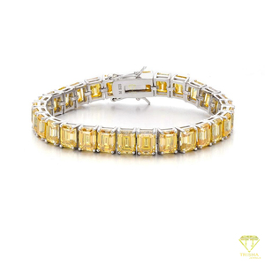 Hip Hop 925 Sterling <b>Silver</b> Rose Gold Classic Tennis <b>Bracelet</b> Waterproof Moissanite Diamond High Quality Jewelry Unisex Parties - Product Image 3