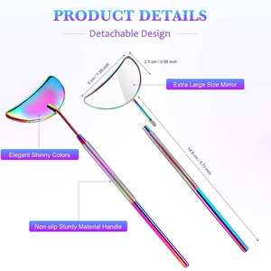 Espejo de Maquillaje Simple con Luz, Aumento 3X, Plegable, Decoración para Sala de Belleza - Product Image 2