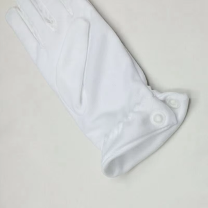 Gants de smoking blancs unis 100 % coton pour hommes – Longueur opéra, couleurs et tailles personnalisables, pour mariages/fêtes festifs, maçonniques - Product Image 4