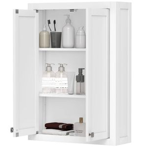 Gabinete de Baño Blanco para Montar en la Pared, Elegantes Estantes para Baño - Product Image 5