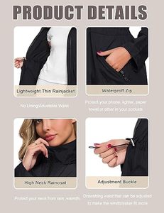 Wholesale Designer <b>Men</b> <b>Long</b> Winter Outdoor Windbreaker <b>Jacket</b> Stand Collar Vintage Style Lightweight Windproof Waterproof Hooded - Product Image 6