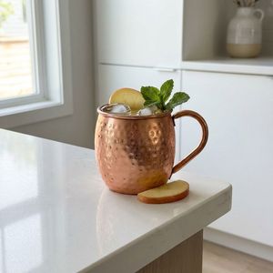 Juego de tazas de cobre martillado Aurora Summit, tazas reutilizables para bebidas, tazas de cóctel hechas a mano, premium y duraderas - Product Image 1