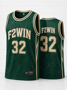 Camiseta de Baloncesto Sublimada con Nombre de Equipo Personalizado Force 2 Win F2W-BBJ-005, Unisex, Transpirable, de Secado Rápido, Blanca y Azul, Deportiva - Product Image 4
