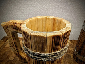 Tazas de madera artesanales de la India, lo último en novedades para exportación - Product Image 2