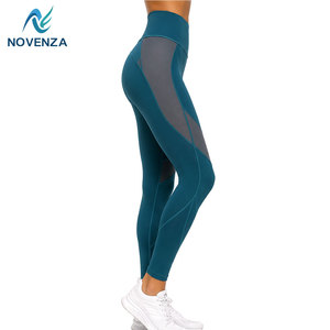 Slim Fit Women <b>Knitted</b> <b>Leggings</b> Stretchy High Waist Yoga Pants Breathable Quick Dry Lightweight Casual Activewear All Day - Product Image 5
