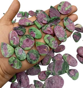 ARTS JEWELS Pierre précieuse naturelle en quartz, cabochon taille ovale, en vrac |   Fournitures de fabrication de bijoux roses |   Cristaux de guérison en gros - Product Image 3