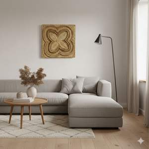 Décoration murale artisanale en batik - Product Image 5