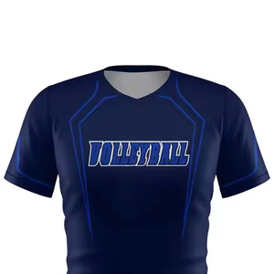 เสื้อวอลเลย์บอลราคาส่งสำหรับผู้ชายและผู้หญิง สวมใส่ได้ ออกแบบลายพิมพ์แบบซับลิเมชั่นตามสั่ง บริการ OEM - Product Image 2