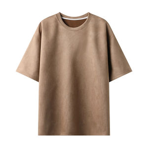 Camiseta Oversize Lisa al por Mayor con Hombros Caídos de Algodón para Impresión, Suministro a Granel - Product Image 6