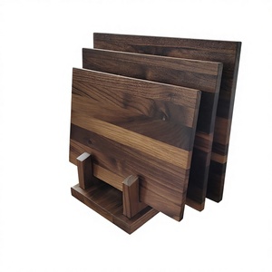 Juego de Tablas de Cortar de Madera de Acacia Premium, Tabla de Cortar de Madera Multiforma con Asa para Cocina, Charcutería, Queso y Frutas - Product Image 1