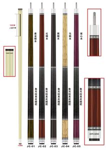 Tacos de Billar Profesionales <span class=keywords><strong>Hasta</strong></span> <span class=keywords><strong>el</strong></span> <span class=keywords><strong>Amanecer</strong></span> con Unión de Acero Inoxidable y Antebrazo de Madera de Arce para Uso en Clubes de Billar - Product Image 5