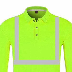 Custom Hawaiian High Visibility Reflective Safety Shirt - Fluorescent Construction Workwear Polo Visibility Protection - Product Image 5