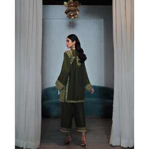 Conjuntos de diseñador para mujer Beautiful Top Plazzo Dupatta-Elegant Designer Wear - Product Image 4