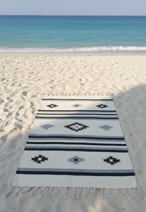 Tapis de Couloir Rectangulaire Moderne en Coton Tissé à la Main, Motif Floral, 950 GSM, Lavable, Doux, Réversible, Trois Tons – Vente en Gros - Product Image 2