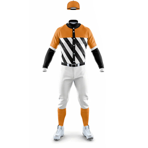 Uniforme de baseball respirant pour hommes adultes personnalisé, vêtements de sport 100% polyester, logo personnalisé imprimé sur le devant, couleurs personnalisées - Product Image 1