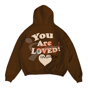 Sudadera con Capucha Estampada Estilo Urbano Personalizada al por Mayor, Sudadera con Capucha Estampada de Algodón 100% Grueso para Hombre - Product Image 3
