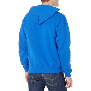 Royal Blue <b>Workout</b> Hooded Sweatshirt Breathable Performance Fleece Pullover Athletic Exercise Apparel Layer <b>Hoodies</b> - Product Image 2