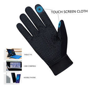 ถุงมือปั่นจักรยานกันลมกันลื่นระบายอากาศได้ดีสำหรับฤดูหนาวราคาประหยัดแบบครึ่งนิ้วสำหรับเล่นกีฬากลางแจ้งและใช้งานหน้าจอสัมผัส - Product Image 4