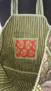 Traditional Green Cotton Tote Bag with Floral Print Bohemian Style <b>Summer</b> Casual Open Top Shopping <b>Handbag</b> for Women - Product Image 4